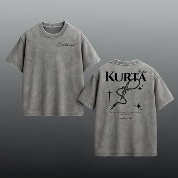 Gray Shirt/Black Print / S