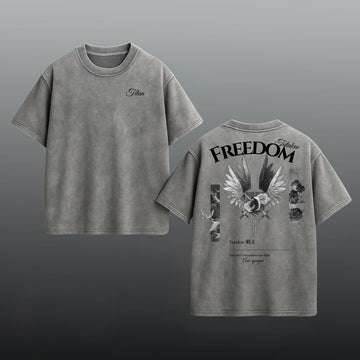 Gray Shirt/Black Print / S