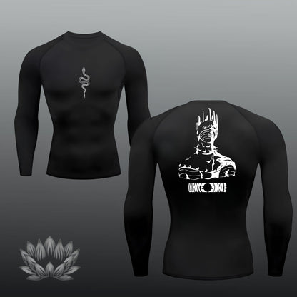 White Snake Compression Shirt (Long)