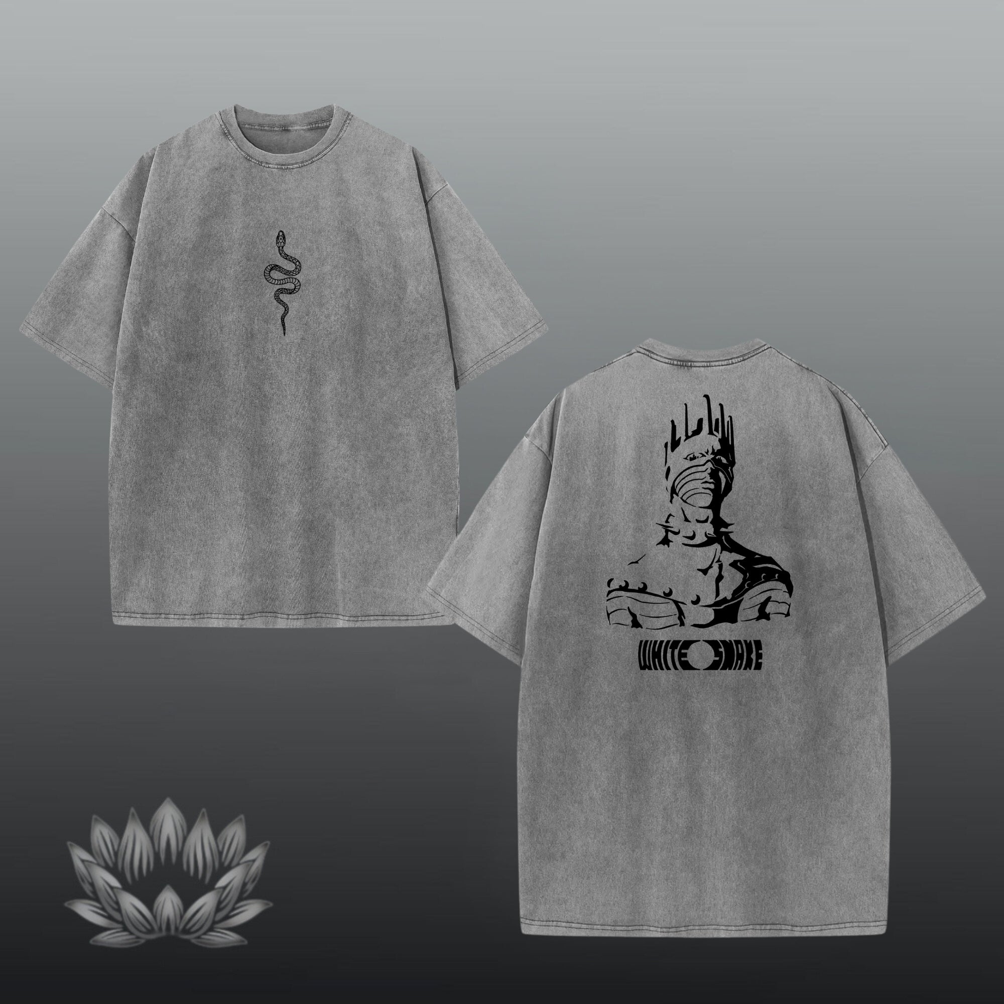 White Snake Oversized Shirt