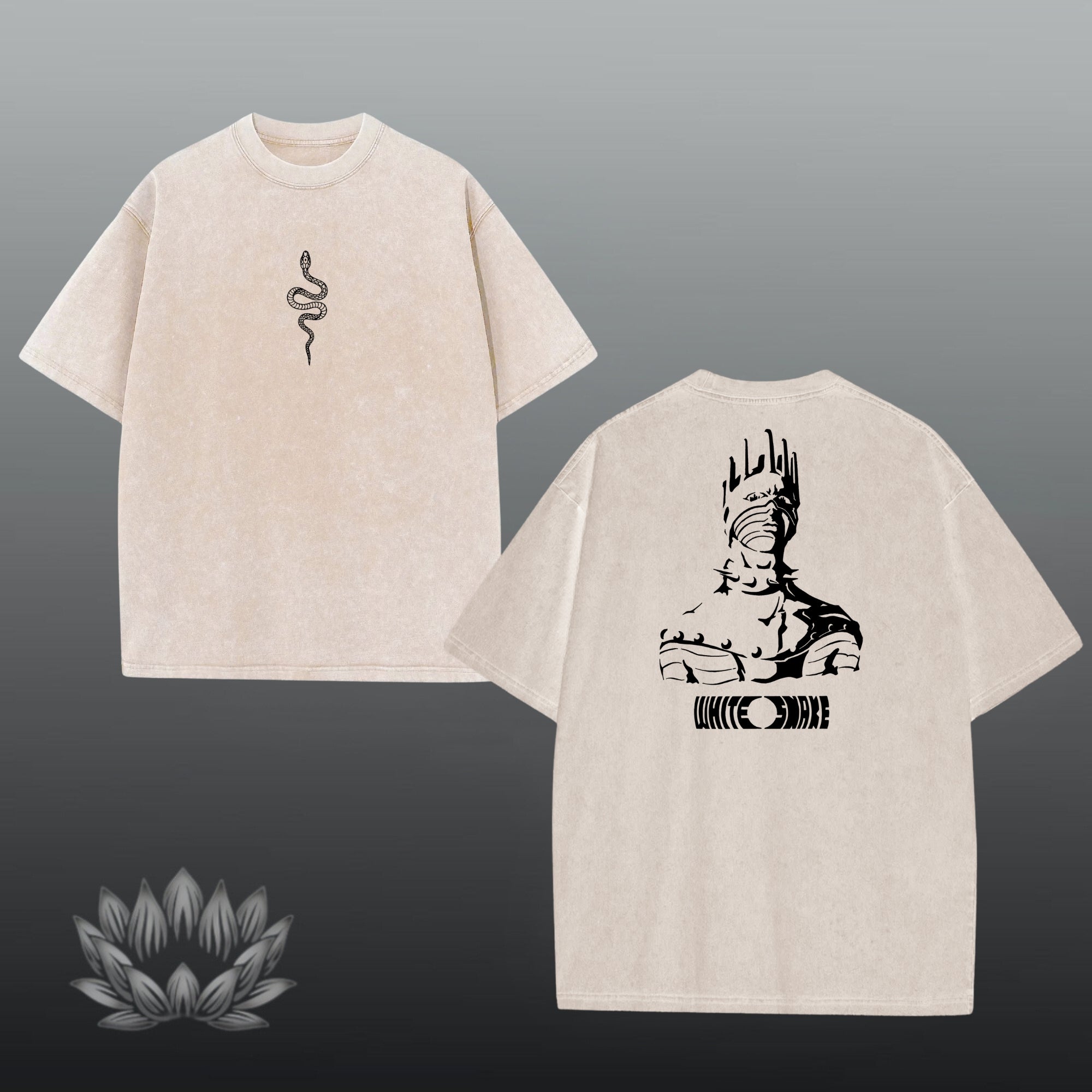 White Snake Oversized Shirt