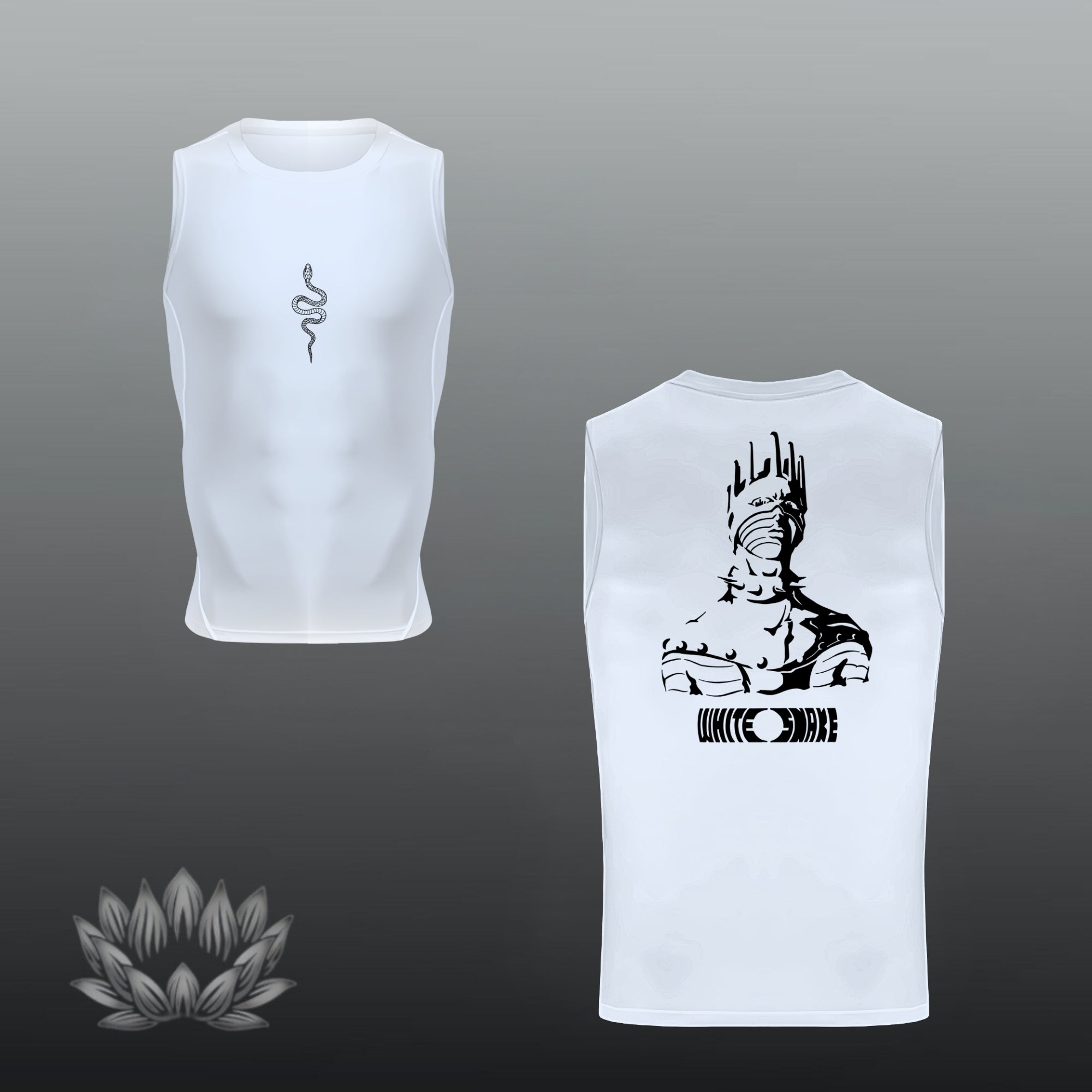 White Snake Tank Top
