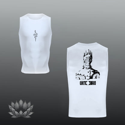 White Snake Tank Top